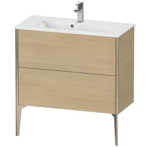 Duravit XViu vanity unit XV44890B171 81 x 59.4 x 39 cm, Mediterranean oak, 2 pull-outs, standing, matt champagne
