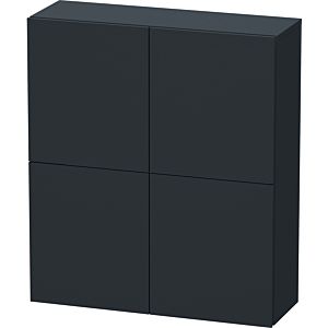 Duravit L-Cube medium tall cabinet LC116708080 70x24.3x80cm, 2 doors, graphite super matt