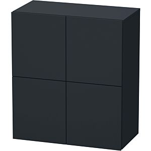 Duravit L-Cube medium tall cabinet LC117708080 70x36.3x80cm, 2 doors, graphite super matt