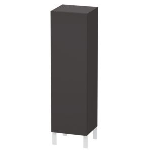 L-Cube Duravit tall cabinet LC1178R8080 40x36.3x132cm, door on the right, graphite super matt