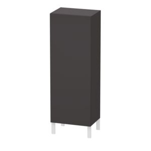 L-Cube Duravit tall cabinet LC1179R8080 50x36.3x132cm, door on the right, graphite super matt