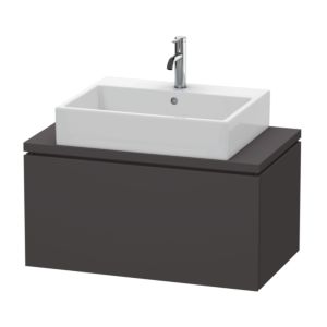 Duravit L-Cube Waschtisch-Unterschrank LC580208080 82 x 47,7 cm, graphit supermatt, für Konsole, 1 Auszug