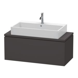 L-Cube Duravit vasque LC580408080 102 x 47,7 cm, graphite super mat, pour console, coulissant 2000