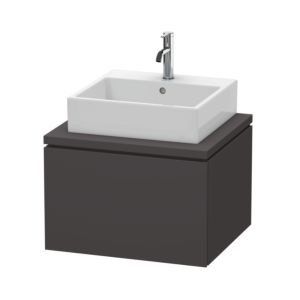 Duravit L-Cube Waschtisch-Unterschrank LC581008080 62 x 54,7 cm, graphit supermatt, für Konsole, 1Auszug