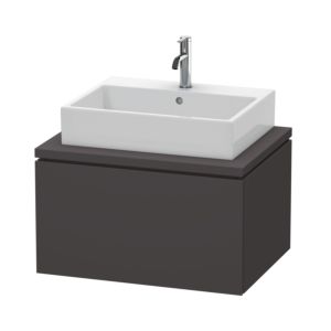 Duravit L-Cube Waschtisch-Unterschrank LC581108080 72 x 54,7 cm, graphit supermatt, für Konsole, 1Auszug