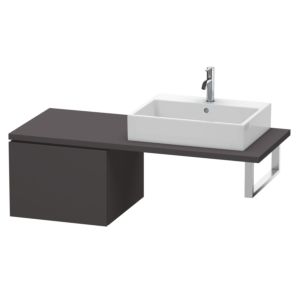 Duravit L-Cube Unterschrank LC583208080 52 x 54,7 cm, graphit supermatt, für Konsole, 1 Auszug