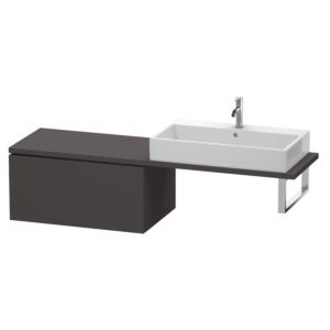 Duravit L-Cube Unterschrank LC583408080 82 x 54,7 cm, graphit supermatt, für Konsole, 1 Auszug