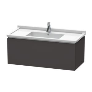 Duravit L-Cube Waschtisch-Unterschrank LC616608080 102 x 46,9 cm, graphit supermatt, 1 Auszug, wandhängend