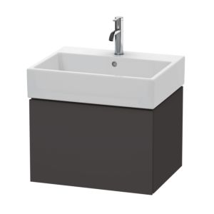 Duravit L-Cube Waschtisch-Unterschrank LC617508080 58,4x 45,9 cm, graphit supermatt, 1 Auszug, wandhängend