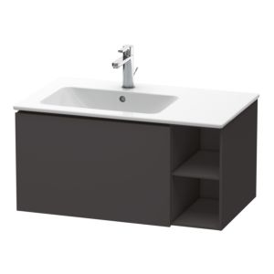 Duravit L-Cube Waschtisch-Unterschrank LC619108080 82x48,1x40cm, 1 Auszug, Becken links, graphit supermatt