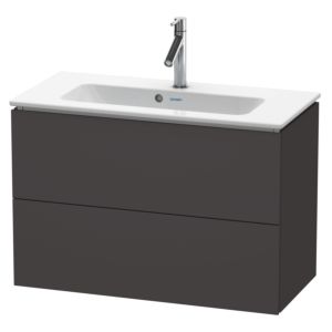Duravit L-Cube vanity unit LC625708080 82 x 39, 2000 cm, graphite super matt, 2 drawers, wall-hung