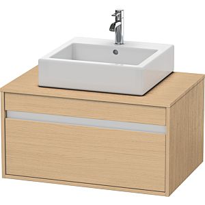Duravit Ketho meuble sous-vasque KT669403030 80 x 55 cm, Eiche natur , pour Vasques  à poser milieu, 2000 coulissant, suspendu