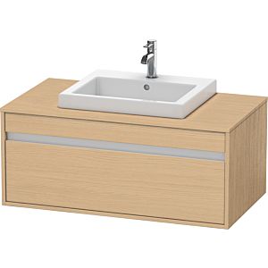 Duravit Ketho meuble sous-vasque KT679503030 100 x 55 cm, Eiche natur , pour lavabo à encastrer au centre, 2000 , suspendu