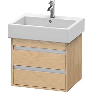 Duravit Ketho vanity unit KT663603030 55 x 44 cm, Eiche natur , 2 drawers, wall-hung