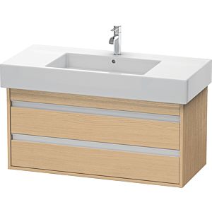 Duravit Ketho vanity unit KT664103030 100 x 45.5 cm, Eiche natur , 2 drawers, wall-hung