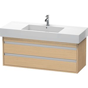Duravit Ketho meuble sous-vasque KT664203030 120 x 45,5 cm, Eiche natur , 2 tiroirs, suspendu