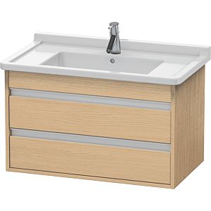 Duravit Ketho vanity unit KT664403030 80 x 45.5 cm, Eiche natur , 2 drawers, wall-hung
