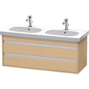 Duravit Ketho Waschtisch-Unterschrank KT664903030 115 x 45,5 cm, Eiche natur, 2 Schubkästen, wandhängend