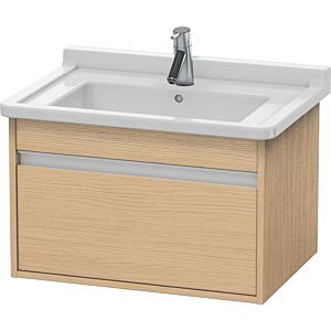 Duravit Ketho Waschtisch-Unterschrank KT666303030 65 x 45,5 cm, Eiche natur, 1 Auszug, wandhängend