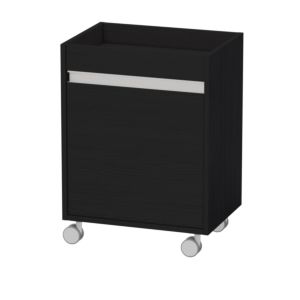 Duravit Ketho Rollcontainer KT2530L1616 50x36x67cm, Tür links, Eiche schwarz