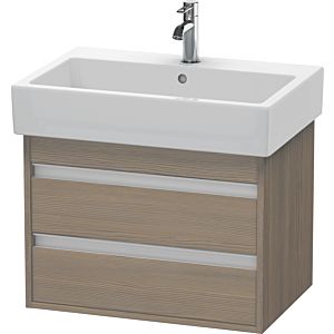 Duravit Ketho vanity unit KT662403535 65 x 44 cm, terra oak, 2 drawers, wall-hung