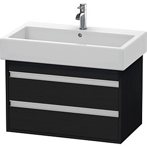 Duravit Ketho meuble sous-vasque KT663701616 75 x 44 cm, Eiche schwarz , 2 tiroirs, suspendu