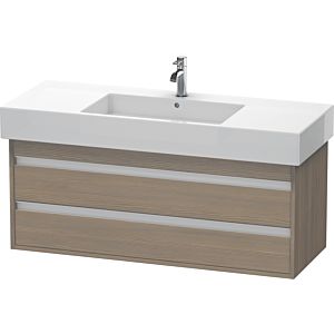 Ketho Duravit vasque KT664203535 120 x 45,5 cm, chêne terra, 2 tiroirs, suspendu