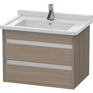Duravit Ketho vanity unit KT664303535 65 x 45.5 cm, terra oak, 2 drawers, wall-hung