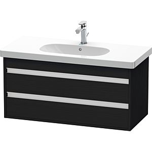 Duravit Ketho Waschtisch-Unterschrank KT664801616 100 x 45,5 cm, Eiche schwarz, 2 Schubkästen, wandhängend