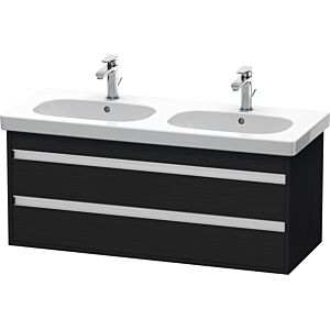 Duravit Ketho vanity unit KT664901616 115 x 45.5 cm, Eiche schwarz , 2 drawers, wall-hung