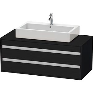 Duravit Ketho vanity unit KT665601616 120 x 42.6 x 55 cm, Eiche schwarz , for Wash Bowls middle, 2 drawers