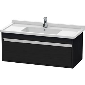Duravit Ketho meuble sous-vasque KT666501616 100 x 45,5 cm, Eiche schwarz , 2000 coulissant, suspendu