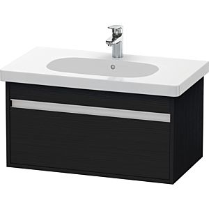 Duravit Ketho Waschtisch-Unterschrank KT666701616 80 x 45,5 cm, Eiche schwarz, 1 Auszug, wandhängend