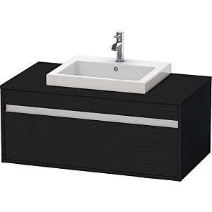 Duravit Ketho meuble sous-vasque KT679501616 100 x 55 cm, Eiche schwarz , pour lavabo à encastrer au milieu, 2000 , suspendu