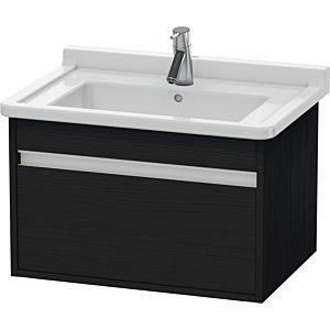 Duravit Ketho Waschtisch-Unterschrank KT666301616 65 x 45,5 cm, Eiche schwarz, 1 Auszug, wandhängend