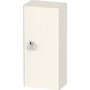 Duravit White Tulip Halbhochschrank WT1323RH4H4 40 x 24 cm, Nordic Weiß Hochglanz, 1 Türe rechts mit Griff, 2 Glasfachböden