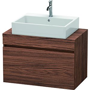 Duravit DuraStyle Waschtisch-Unterschrank DS530202121 80 x 47,8 cm, nussbaum dunkel, für Konsole, 1 Auszug