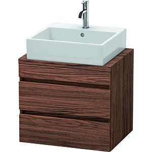 Duravit DuraStyle vasque DS530502121 60 x 47,8 cm, noyer foncé, pour console, 2 tiroirs