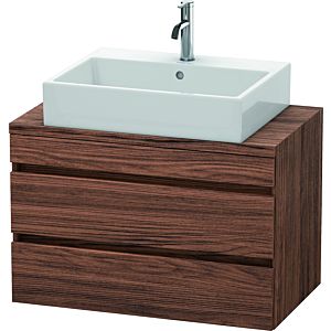 Duravit DuraStyle vasque DS530702121 80 x 47,8 cm, noyer foncé, pour console, 2 tiroirs