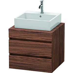 Duravit DuraStyle vasque DS531502121 60 x 54,8 cm, noyer foncé, pour console, 2 tiroirs