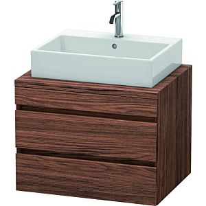 Duravit DuraStyle vasque DS531602121 70 x 54,8 cm, noyer foncé, pour console, 2 tiroirs