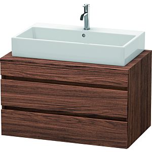 Duravit DuraStyle Waschtisch-Unterschrank DS531802121 90 x 54,8 cm, nussbaum dunkel, für Konsole, 2 Schubkästen