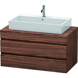 Duravit DuraStyle Waschtisch-Unterschrank DS531902121 100 x 54,8 cm, nussbaum dunkel, für Konsole, 2 Schubkästen