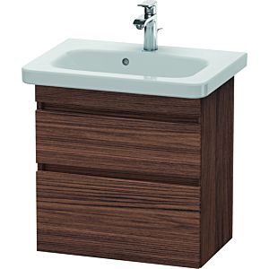 Duravit DuraStyle Waschtisch-Unterschrank DS647902121 58 x 36,8 cm, nussbaum dunkel, 2 Schubkästen, wandhängend