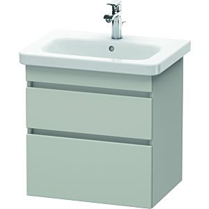 Duravit DuraStyle vasque DS648000707 58 x 44,8 cm, gris béton mat, 2 tiroirs, suspendu