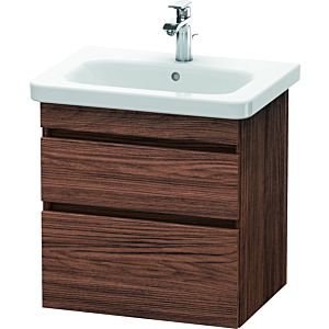 Duravit DuraStyle Waschtisch-Unterschrank DS648002121 58 x 44,8 cm, nussbaum dunkel, 2 Schubkästen, wandhängend