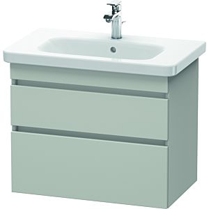 Duravit DuraStyle vasque DS648100707 73 x 44,8 cm, gris béton mat, 2 tiroirs, suspendu