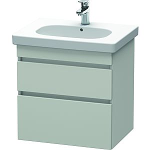 Duravit DuraStyle vasque DS648300707 60 x 45,3 cm, gris béton mat, 2 tiroirs, suspendu