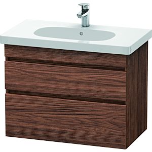 Duravit DuraStyle Waschtisch-Unterschrank DS648402121 80 x 45,3 cm, nussbaum dunkel, 2 Schubkästen, wandhängend