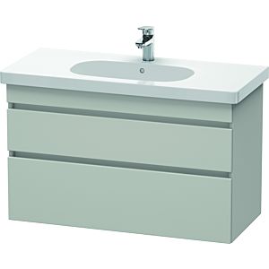 Duravit DuraStyle vasque DS648500707 100 x 45,3 cm, gris béton mat, 2 tiroirs, suspendu